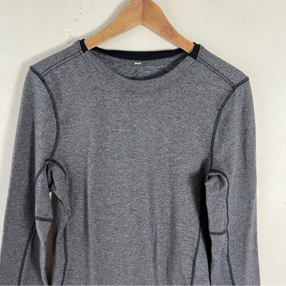 Lululemon Metal Vent Tech Long Sleeve Shirt Mens Grey Performance Active Small - Picture 3 of 11